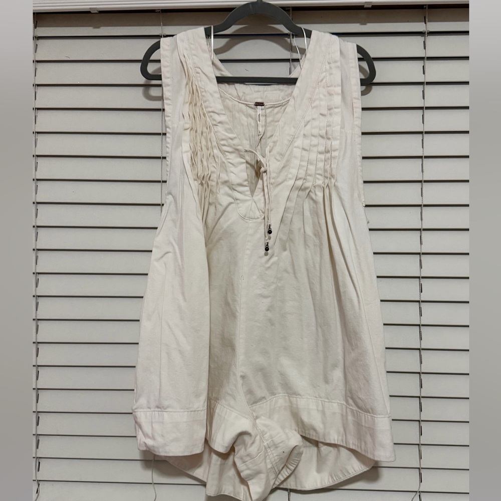 Free People Webster romper | ecru | L